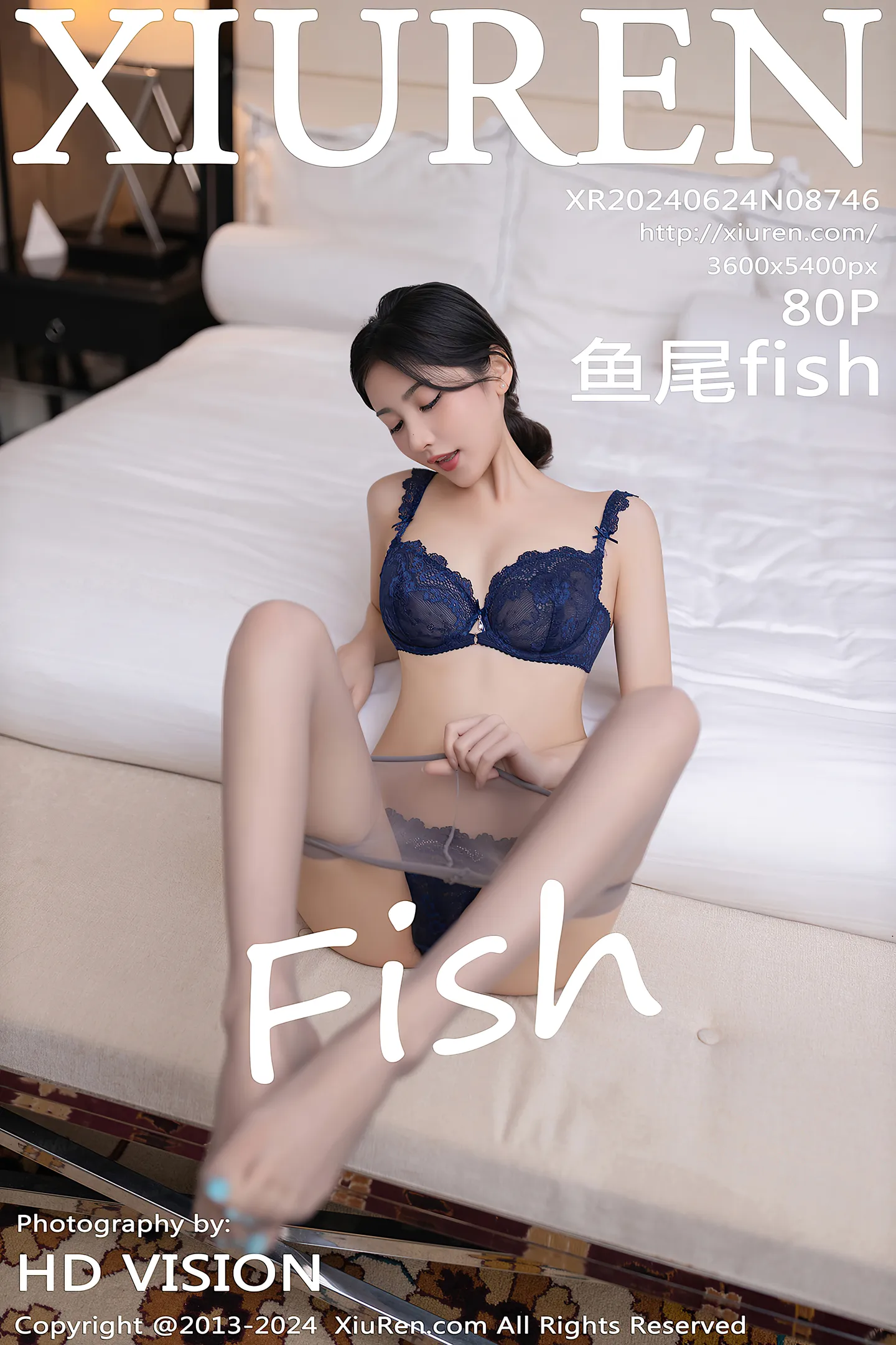 [XiuRen秀人网]No.8746_模特鱼尾fish性感空姐制服露蕾丝内衣配超薄黑丝极致魅惑写真80P-秀人网 - XiuRen.Space